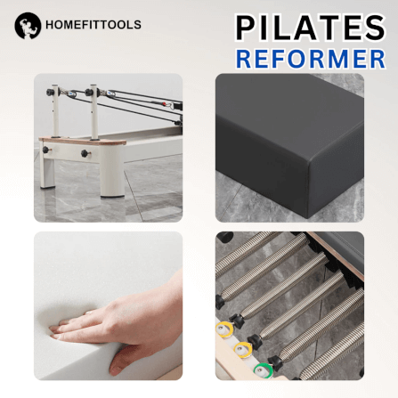 เครื่องพิลาทิส Pilates Reformer Homefittools โครงอลูมิเนียม_3